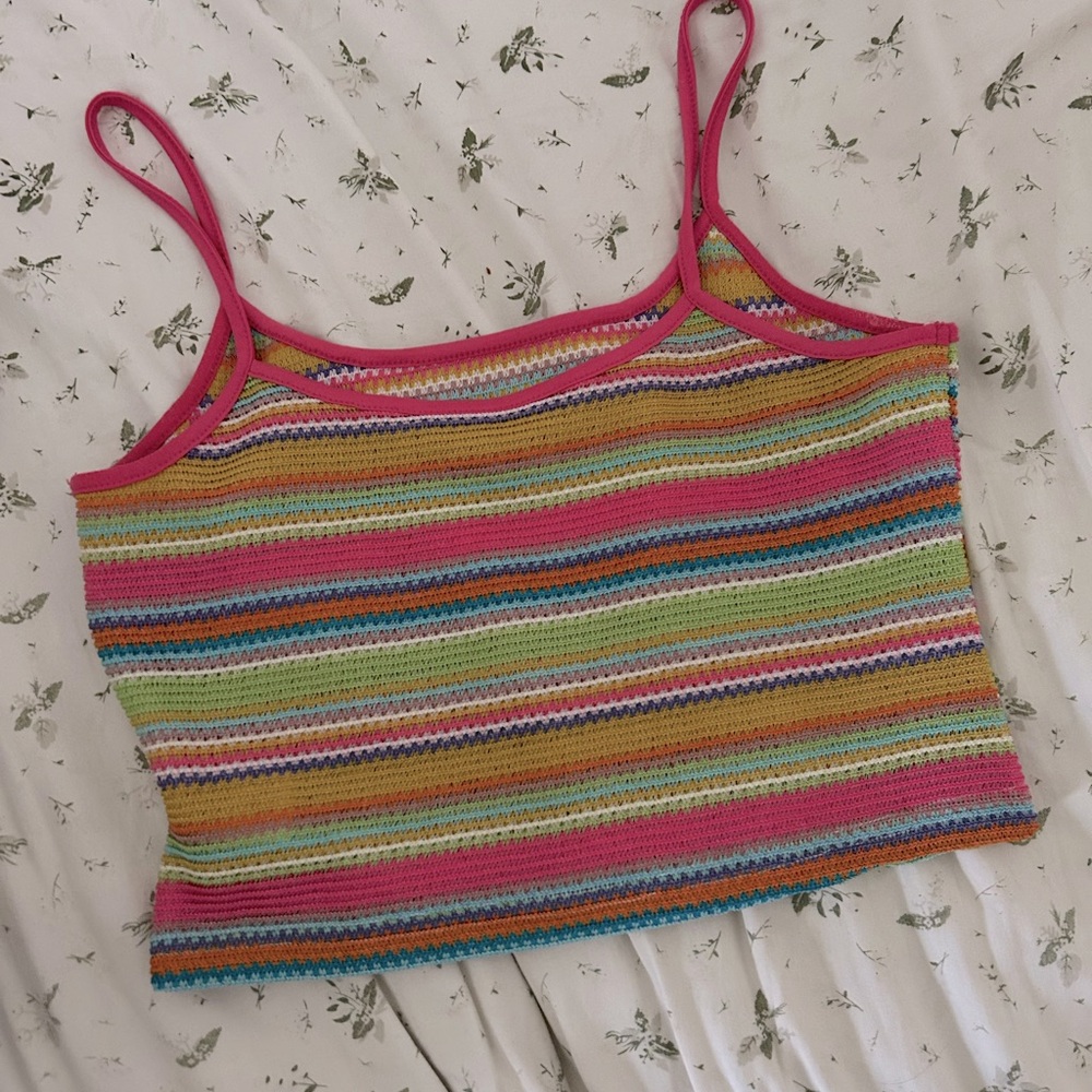 SHEIN multicolored crop tank top